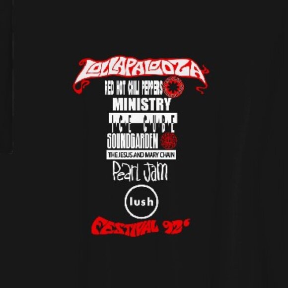 Lollapalooza 1992 Concert Tour Unisex T Shirt 170 - Picture 3 of 6